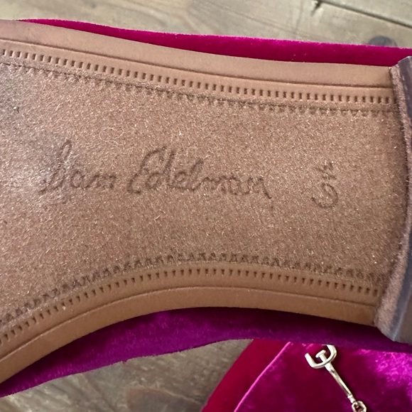 Sam Edelman raspberry velvet bit loafers - Picture 7 of 7